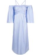 Teija Flared Midi Dress - Blue