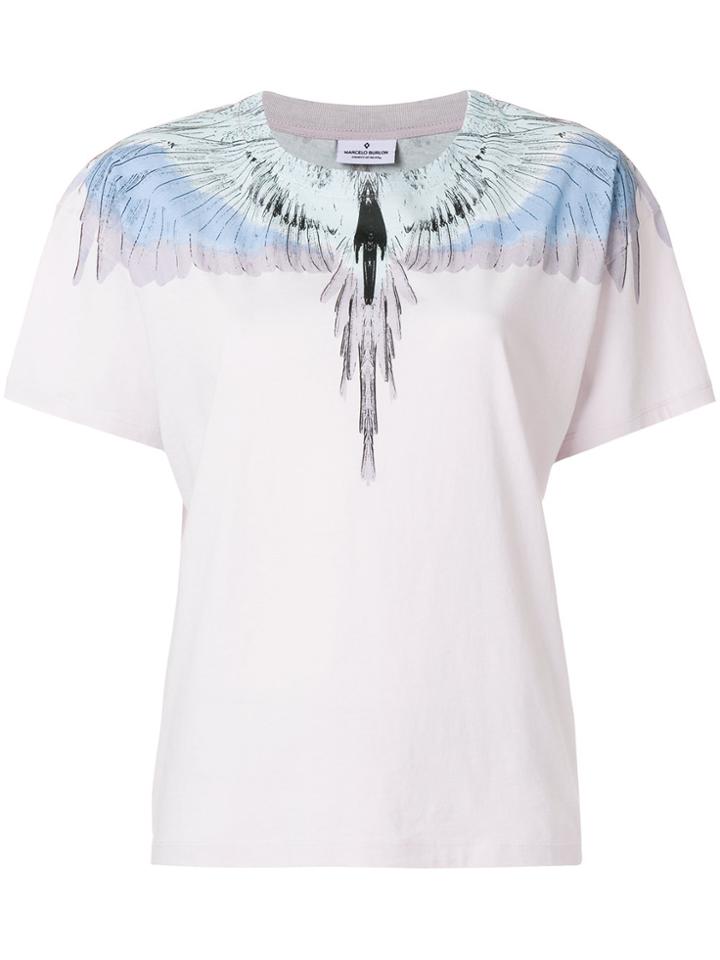 Marcelo Burlon County Of Milan Wings T-shirt - Pink & Purple