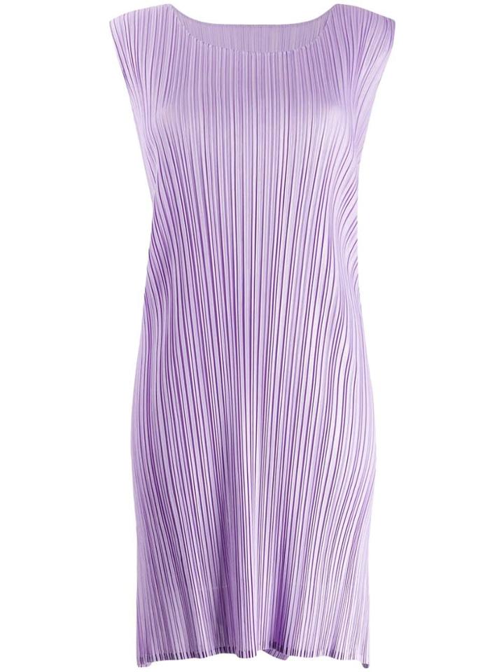 Pleats Please By Issey Miyake Micro-pleated Tank Top - Purple