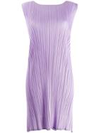 Pleats Please By Issey Miyake Micro-pleated Tank Top - Purple