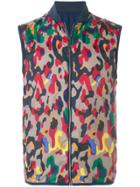 Versace Leopard Print Gilet - Multicolour