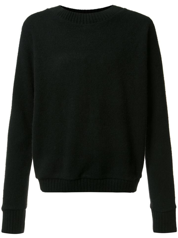 The Elder Statesman Cashmere Vaporwave Desert Figures Jumper - Black