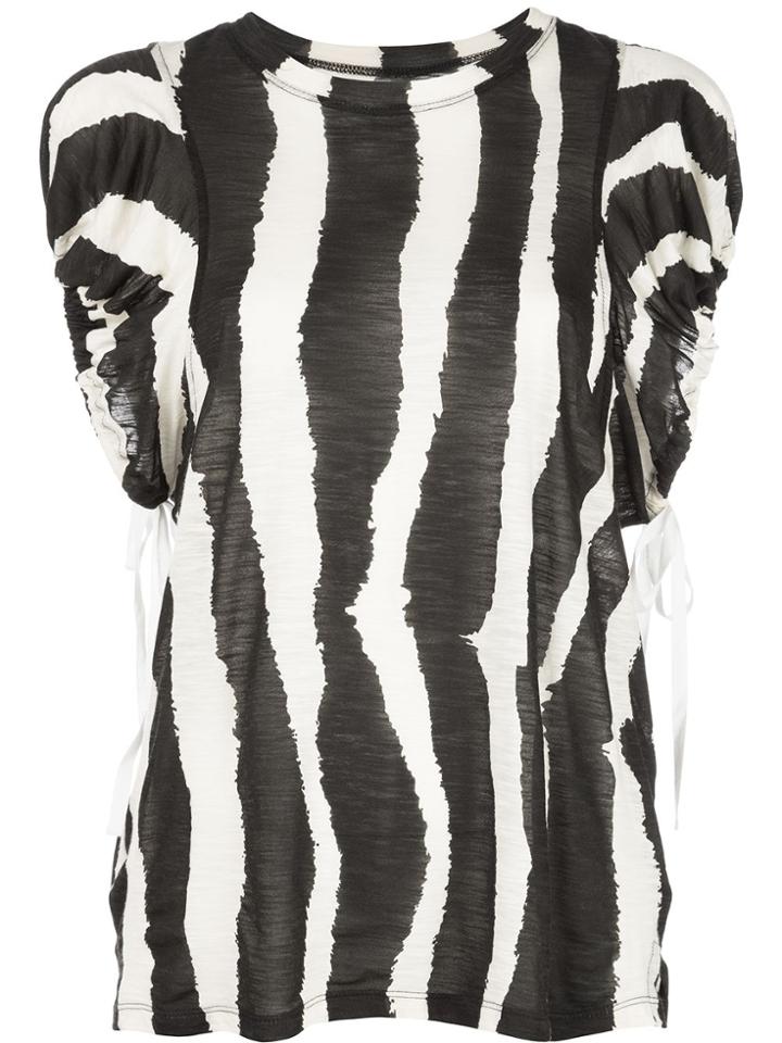 Proenza Schouler Zebra-print Top - Black