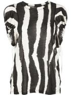 Proenza Schouler Zebra-print Top - Black