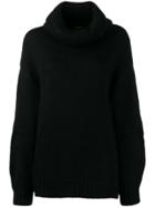 Undercover Oversized Roll Neck Jumper - Black
