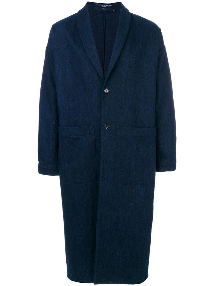 Natural Selection Temeraire Denim Duster Jacket - Blue