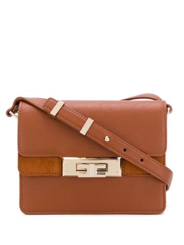 Elisabetta Franchi Twist Lock Shoulder Bag - Brown