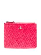 Vivienne Westwood Quilted Lightning Clutch - Pink