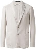 Tagliatore Two Button Blazer, Men's, Size: 48, Nude/neutrals, Cotton/silk/viscose