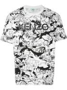 Kenzo Landscape T-shirt, Men's, Size: S, White, Cotton