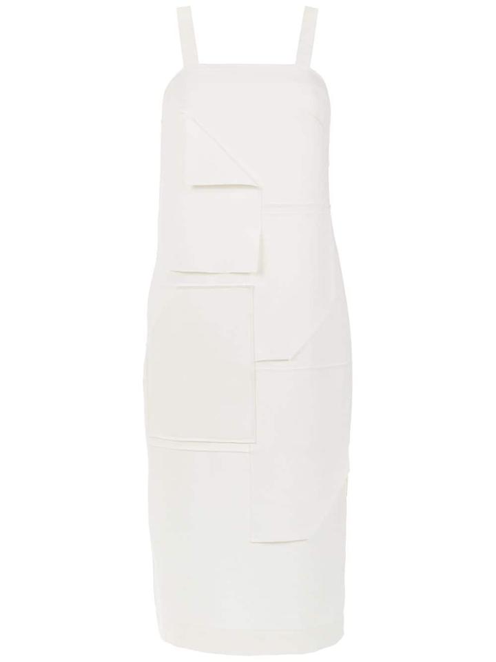 Mara Mac Midi Panelled Dress - White