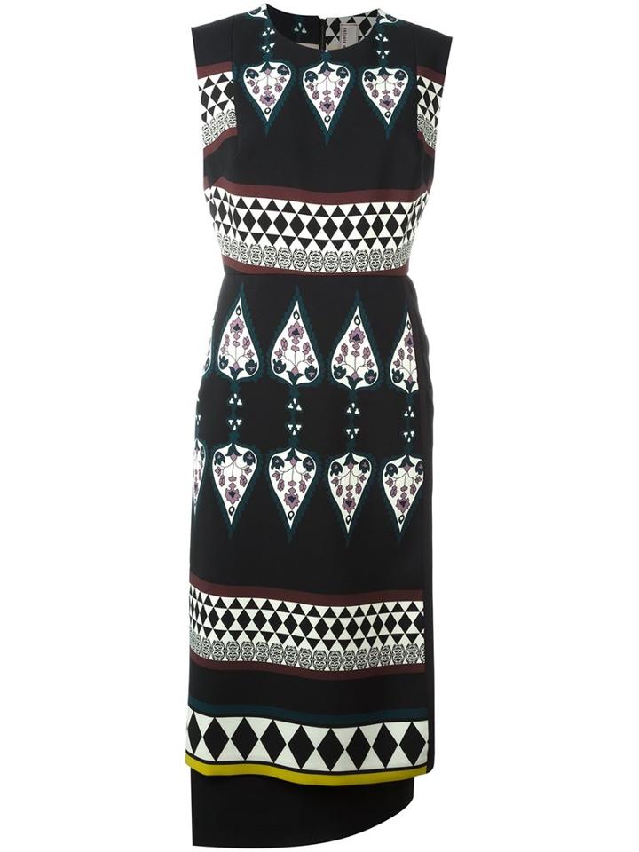Antonio Marras Harlequin Mixed Print Dress