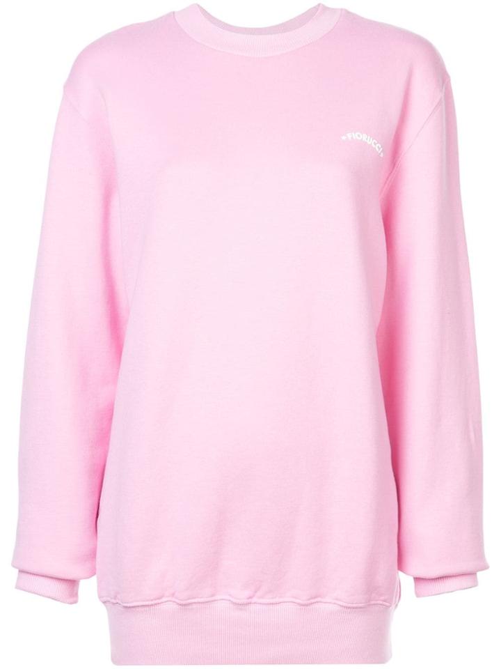 Fiorucci Logo Printed Sweatshirt - Pink & Purple