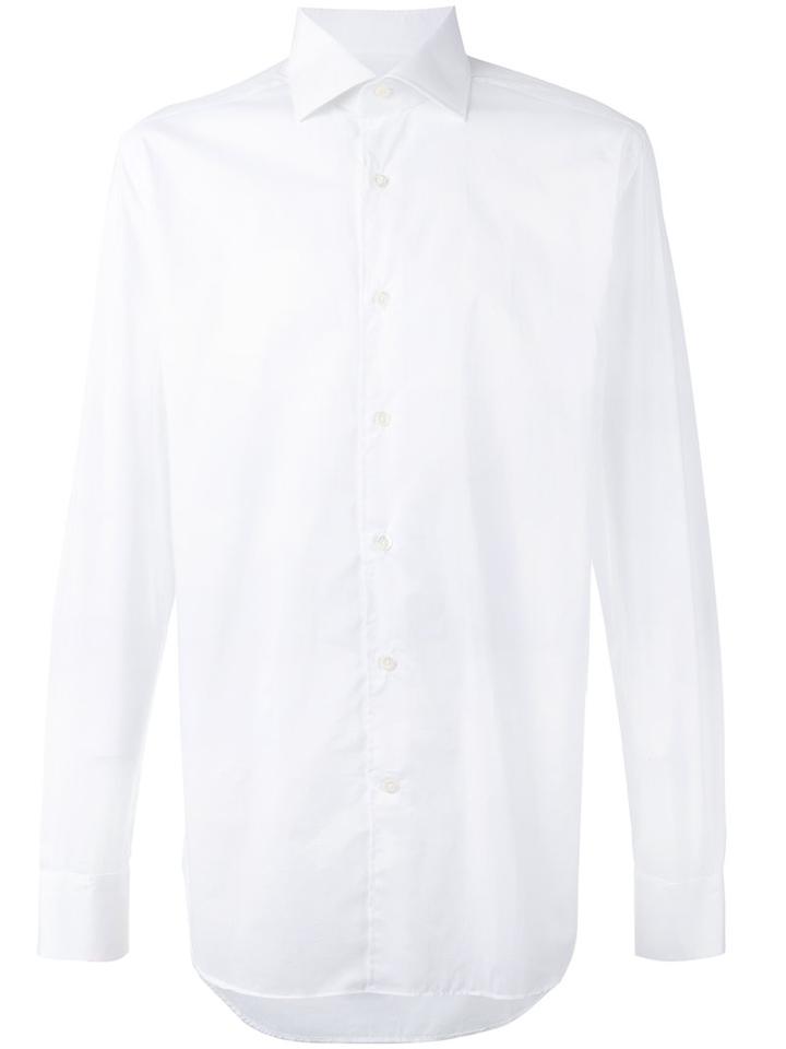 Corneliani Classic Shirt, Men's, Size: 39, White, Cotton