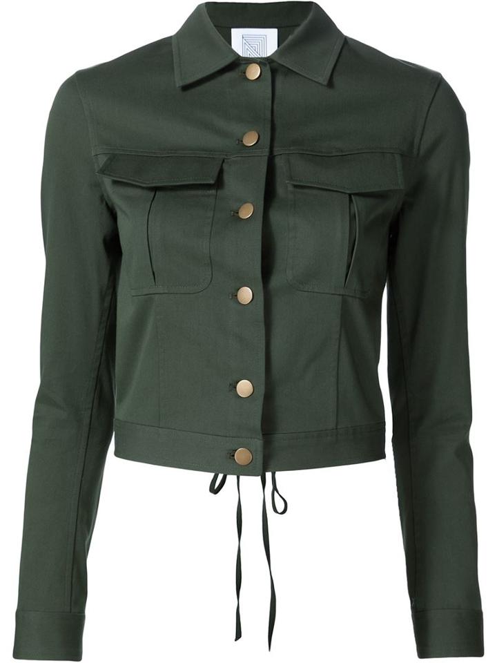 Rosie Assoulin Cropped Denim Jacket