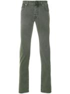 Jacob Cohen Straight-leg Roll Up Jeans - Green