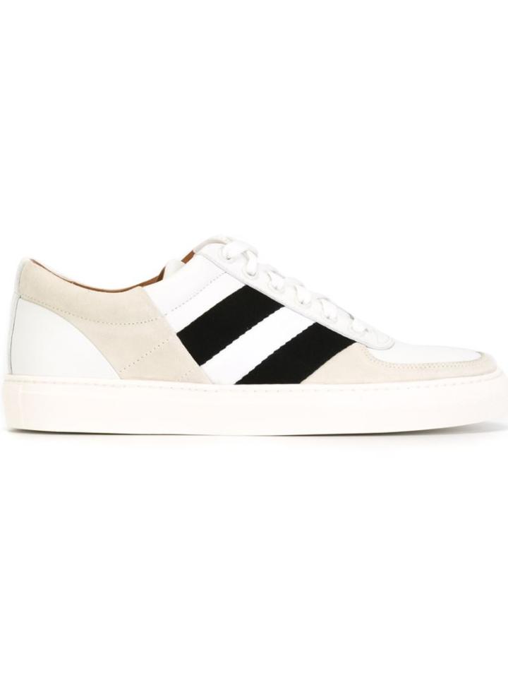 Bally Henke Sneakers, Men's, Size: 6, White, Calf Leather/calf Suede/leather/rubber