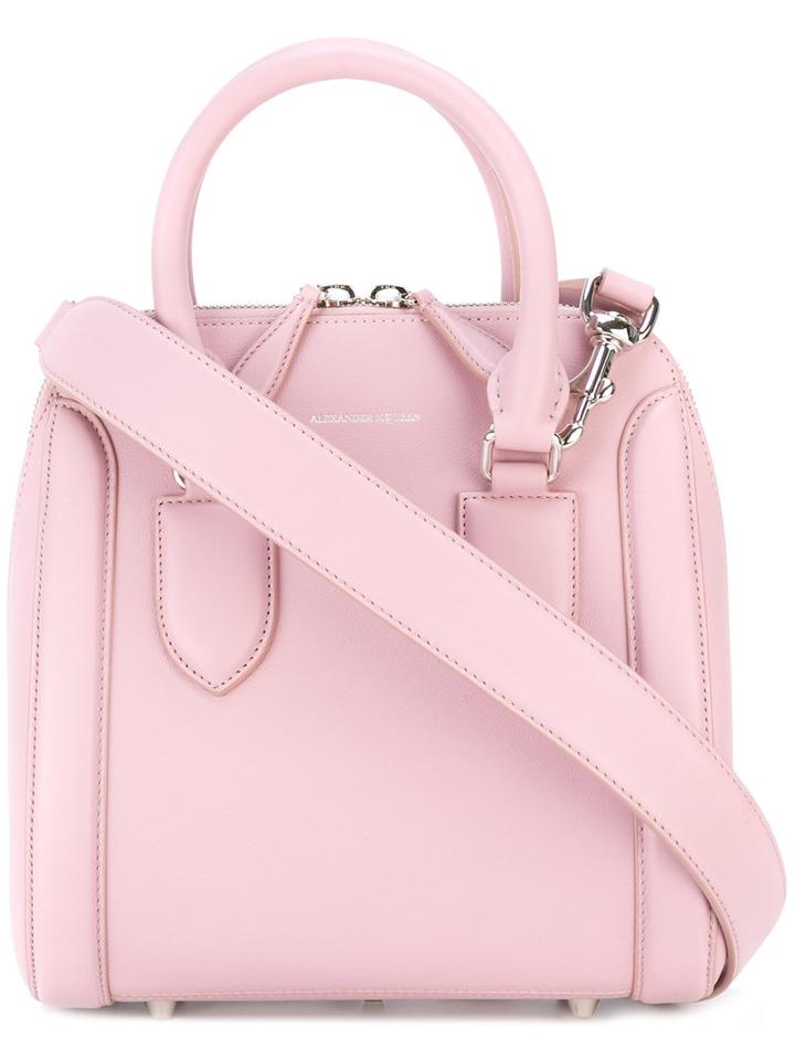 Alexander Mcqueen - Heroine Tote - Women - Leather - One Size, Women's, Pink/purple, Leather