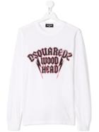 Dsquared2 Kids Wood Head T-shirt - White