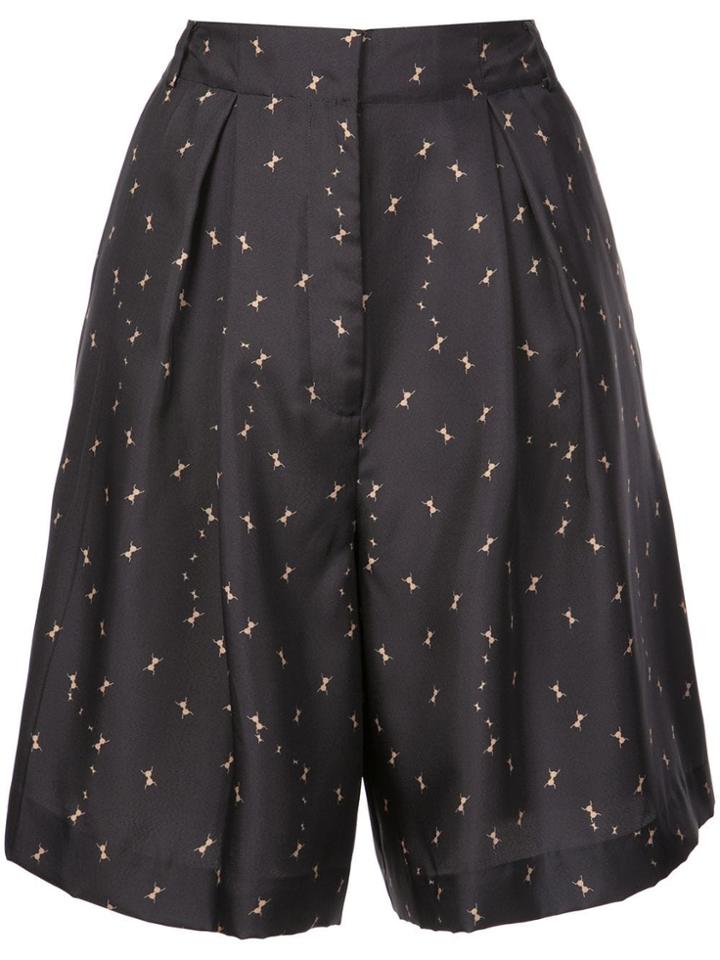 Tibi Ant Polka Dot Shorts - Black