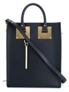 Sophie Hulme Mini Albion Tote, Women's, Black, Leather/metal Other