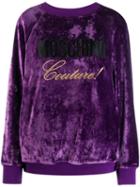 Moschino Couture! Logo Sweatshirt - Purple