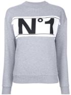 Être Cécile 'no1' Boyfriend Sweatshirt, Women's, Size: Xs, Grey, Cotton