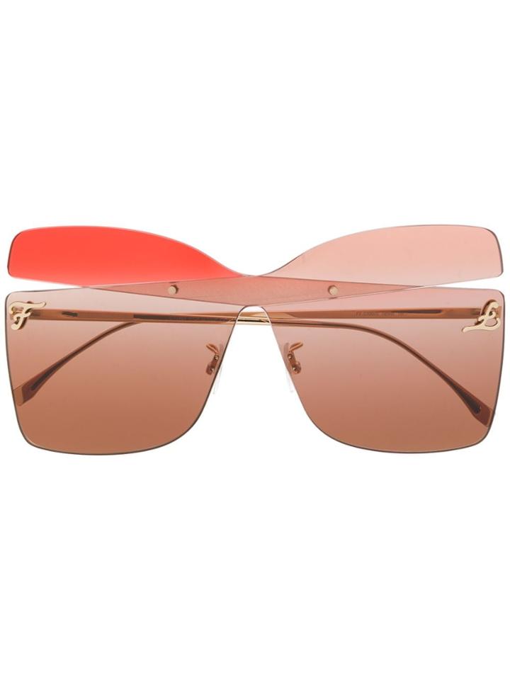 Fendi Eyewear Ff0399s G63/ha Sunglasses - Gold