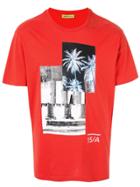 Versace Jeans Couture Palm Tree Print T-shirt - Red