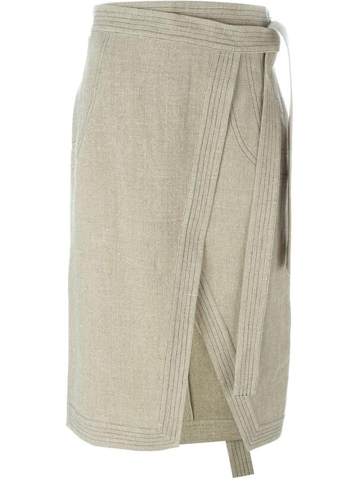 Altuzarra Stitch Detail Wrap Skirt