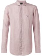Emporio Armani Logo Concealed Button Shirt - Pink