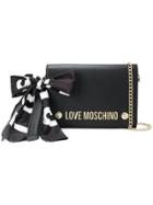 Love Moschino Brand Logo Clutch - Black