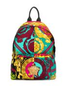 Versace Baroque Print Backpack - Blue