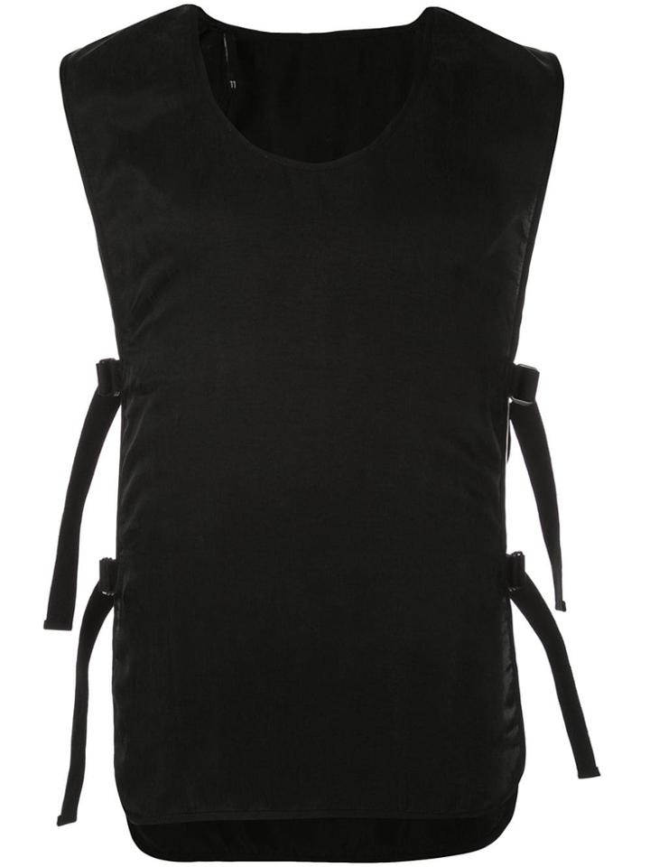 11 By Boris Bidjan Saberi Sleeveless Buckle Tank Top - Black