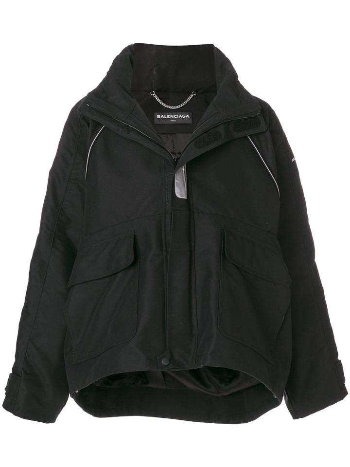 Balenciaga C Shape Parka - Black