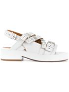 Robert Clergerie Buckled Open-toe Sandals - White