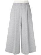Ballantyne - Jersey Cropped Trousers - Women - Cotton/spandex/elastane - 40, Grey, Cotton/spandex/elastane