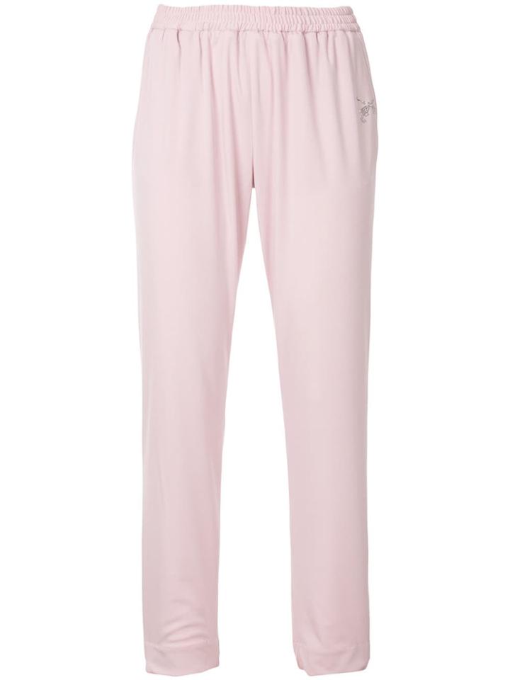 Roarguns Elasticated Waist Tapered Trousers - Pink
