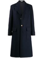 Marni Patch Pockets Single Breasted Coat - Blue