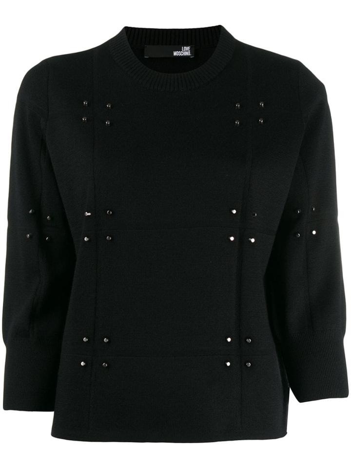 Love Moschino Stud-embellished Jumper - Black