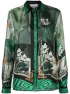 Versace Collection Multi-pattern Shirt - Green