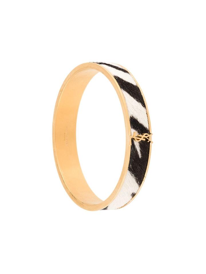 Saint Laurent Zebra Cuff - Metallic