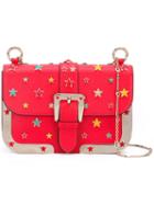 Red Valentino - Star Studded Crossbody Bag - Women - Cotton/calf Leather/leather/metal - One Size, Cotton/calf Leather/leather/metal