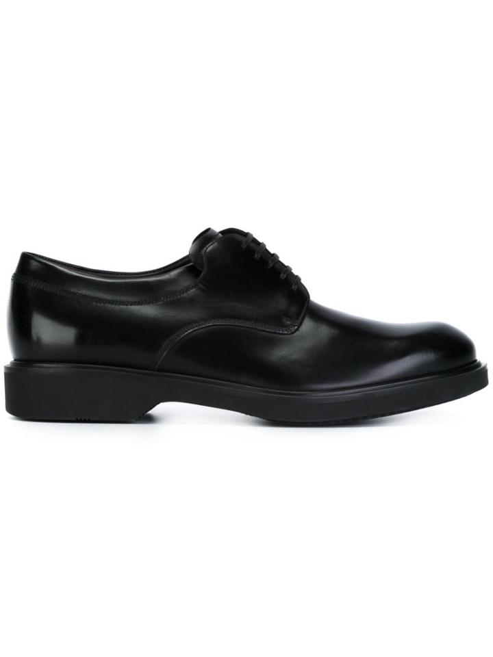 Salvatore Ferragamo Lace-up Shoes, Men's, Size: 6, Black, Calf Leather/leather/rubber