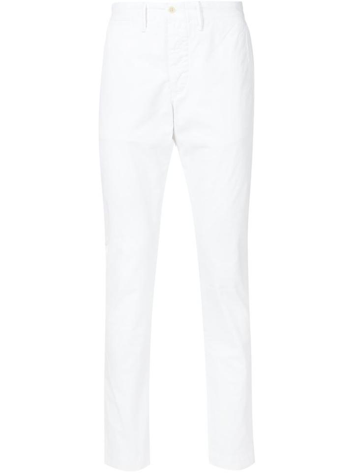 Rrl Slim-fit Trousers, Men's, Size: 29/32, White, Cotton