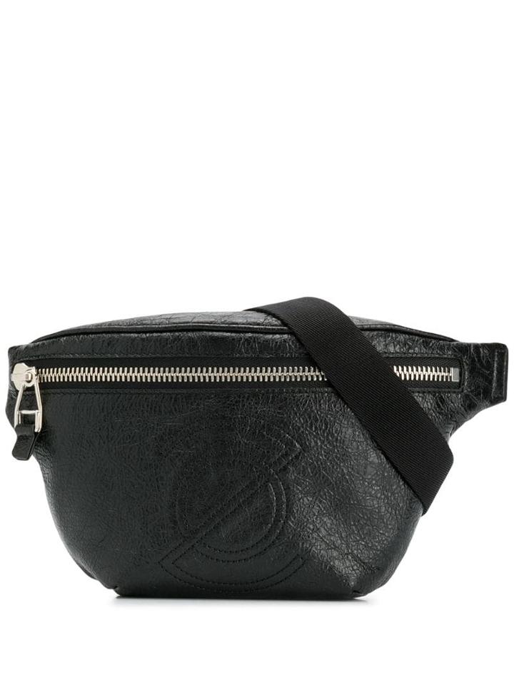 Zanellato Snakeskin Effect Belt Bag - Black
