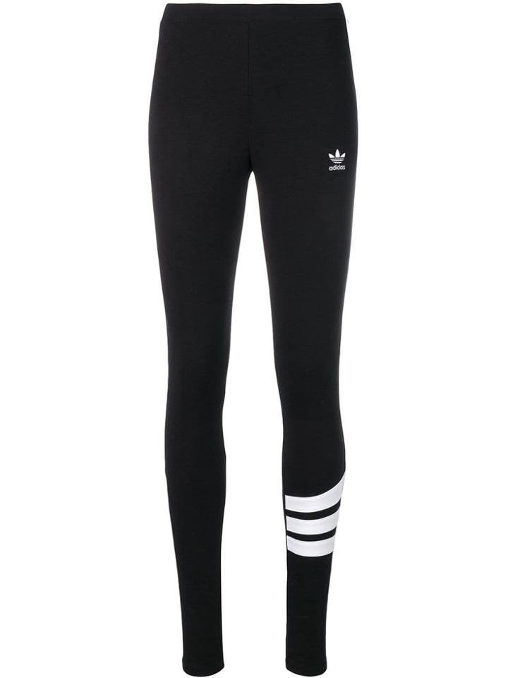 Adidas Three Stripe Leggings - Black