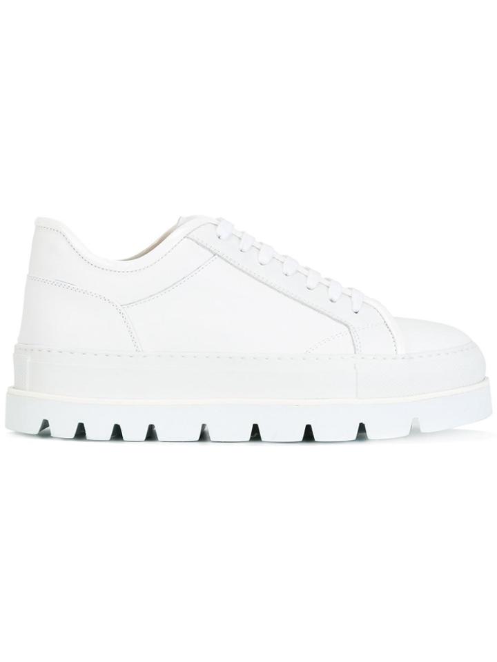 Mm6 Maison Margiela Mm Lace-up Sneakers - White
