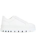 Mm6 Maison Margiela Mm Lace-up Sneakers - White