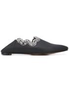 See By Chloé Embellished Flat Mules - Black